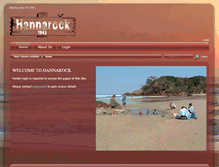 Tablet Screenshot of hannarock.com.au